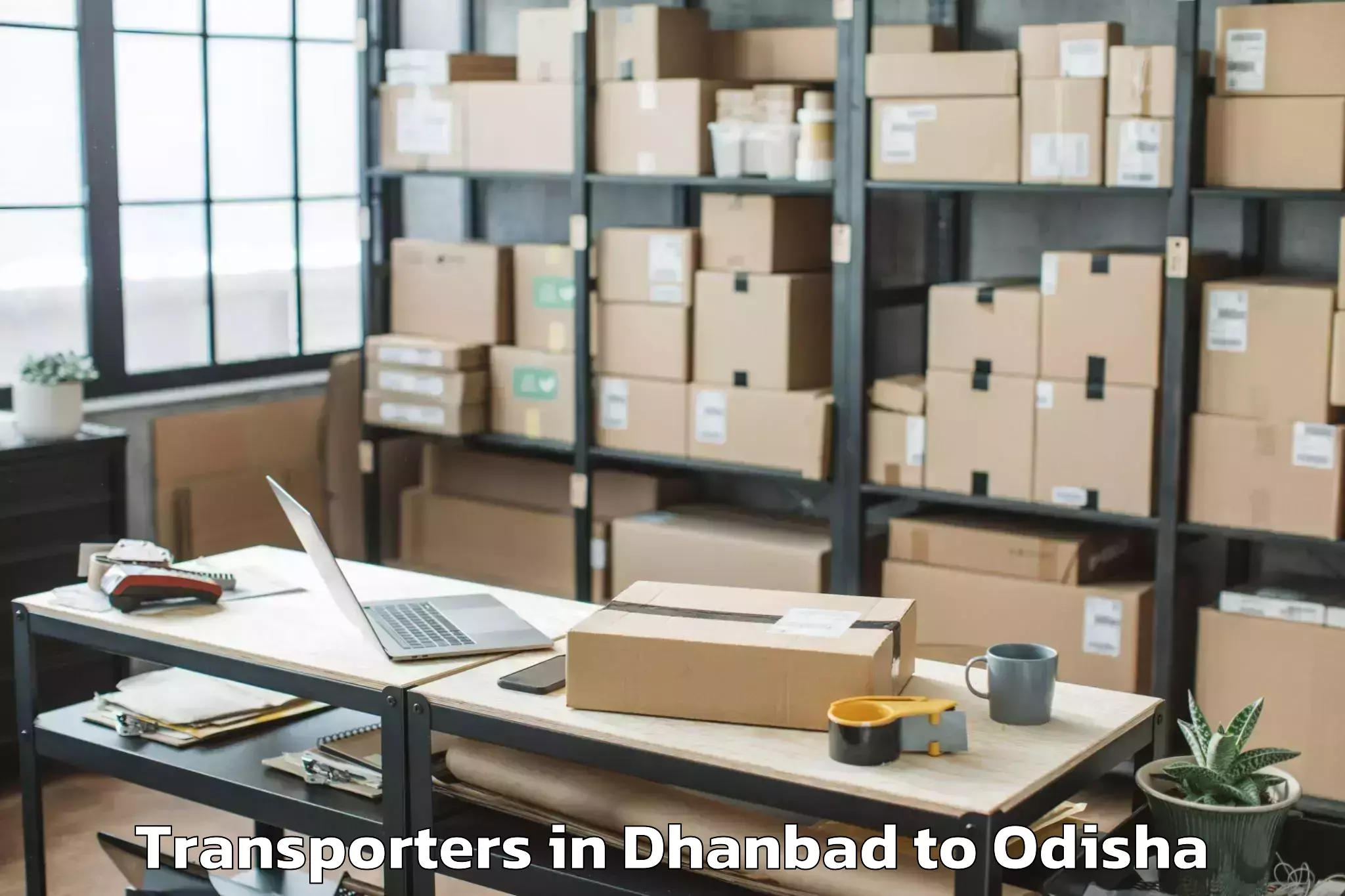 Book Dhanbad to Baudh Transporters